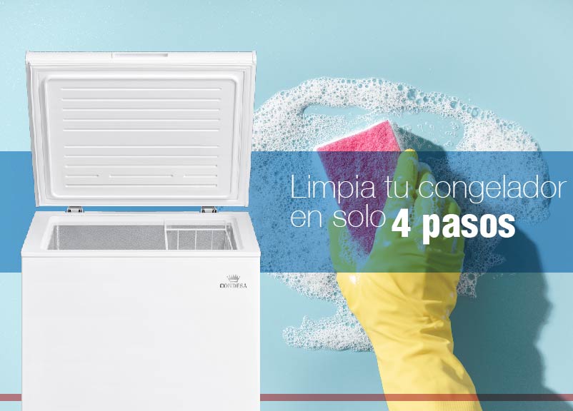 4 pasos para limpiar tu congelador